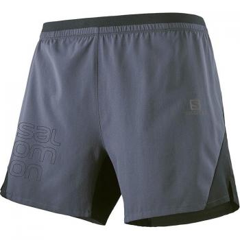 Salomon Short de hombre Cross 5'' gris negro - XXL