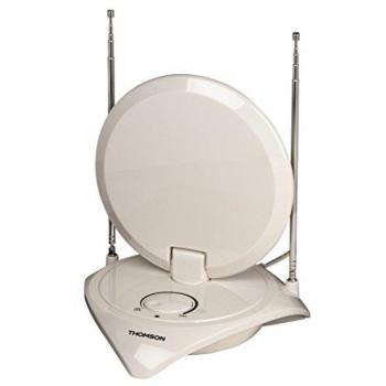 Antena de televisión Thomson ANT1721, 42 dB, amplificación de señal, diseño compacto y fácil instalación