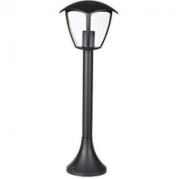 Lámpara de Jardín LED de Pie 600mm IP44 con Portalámparas E27 Color Negro