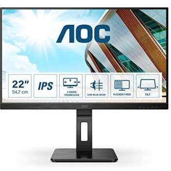 AOC 22P2DU - Monitor FHD de 22 Pulgadas, Altura Regulable