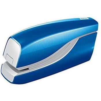 Petrus 624822 Grapadora Eléctrica, Grapa 10 Hojas, Funciona con Pilas, Gama WOW,Azul