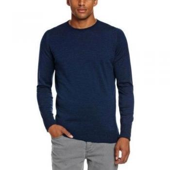 John Smedley Marcus Crew Neck suéter, Azul