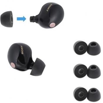 Comply TrueGrip Pro M Auriculares de Espuma Viscoelástica para Sony - Ajuste Seguro y Confortable en Negro