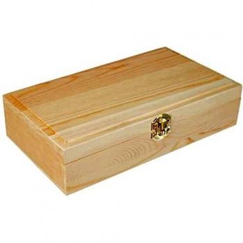 Rayher 62296000 Cajita Madera, 25 x 14 x 6 cm, para Decorar, ordenar y Manualidades