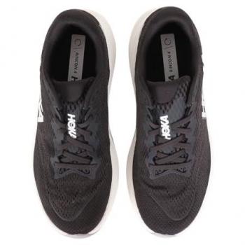 HOKA Men's Rincon 4 Wide Road Running Shoes in Black/White, Size 10 W