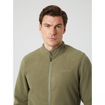 Borg Full Zip Fleece Jacket - Green, Medium