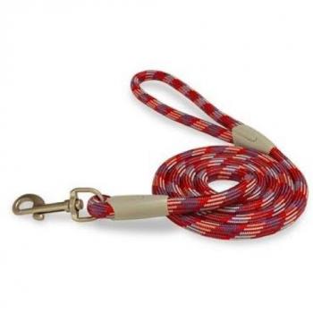Correa de Cuerda para Perro PIEMONTE Roja S (8mm x 120cm)