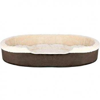 TRIXIE Cama Cosma para Perros 100 × 75 cm Beige/Marrón Ovalada