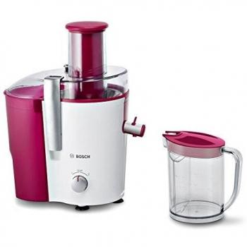 Bosch VitaJuice 2 Exprimidor eléctrico, 160 W, 2 litros, Stainless Steel, 2 Velocidades, Rosa