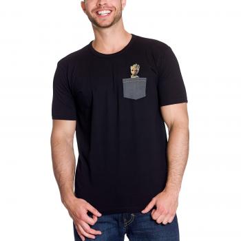 ABYstyle - Marvel - Camiseta - Pocket Groot - Hombre - Negro