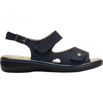 Sandalias Mujer Pitillos Twist Velcro 5580 Marino