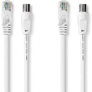 Koaxial-/CAT6-Kombikabel | mit Steckern | 3,0 m