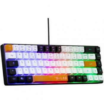 Teclado Gaming The G-Lab Keyz Hydro - RGB, Filaire, Diseño Compacto 60%, Azerty Francés, Compatible con PS4, Xbox y PC