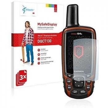 3x Vikuiti MySafeDisplay Protector de Pantalla DQCT130 de 3M para Garmin GPSMAP 64s
