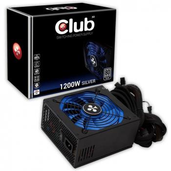 CLUB3D CSP-X1200CS 80 PLUS® Silver Certified 1200Watt Switching Power Supply - Fuente de alimentación