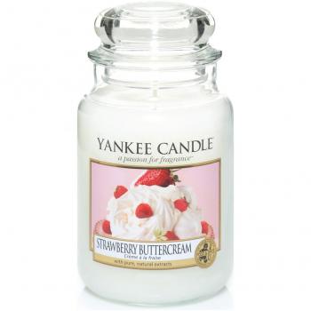 Yankee Candle 1173530E - Vela en vaso, aroma a Fresas con crema batida