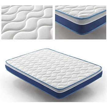 Colchón Viscografeno Sapphire 100x200 cm - Viscoelástico Transpirable, Termoregulador, Hipoalergénico, Núcleo HR, Altura 21 cm, Firmeza Alta