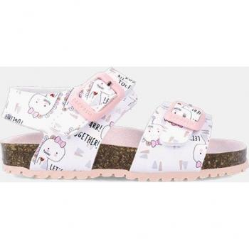 Sandalias abiertas de bebé niña Garvalín en textil con hebilla, modelo GARVALÍN BIO 242453-C, color blanco