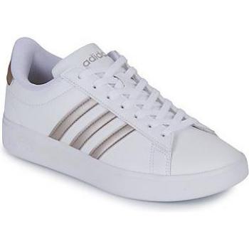 adidas Women's Grand Court Sneakers - White/Platinum - Size 6