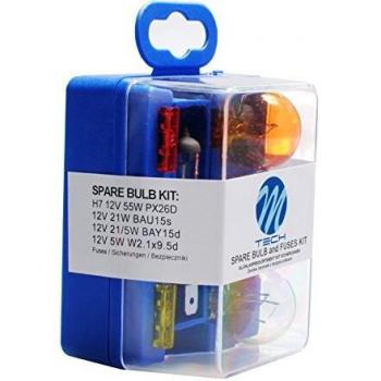 Estuche de bombillas halógenas de recambio M-Tech H7 12V con estuche incluido