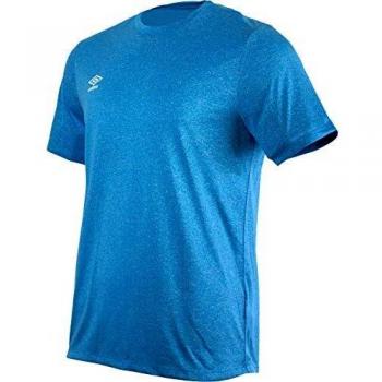 UMBRO Fw Marl Crew Training Jersey Small Logo Camiseta, Hombre, Azul Ibiza, M