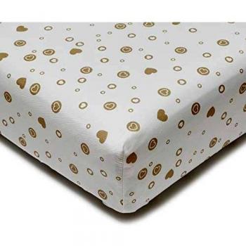 Niimo Sabanas Cuna 60x120 Algodon 100% Set de 2 Sabanas Adjustable con Esquinas Elàsticas Compatible con Todas Las Cunas con Dimensiones 60 x 120 cm