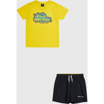 Conjunto Champion Legacy Back To The Beach B para Niños en Amarillo