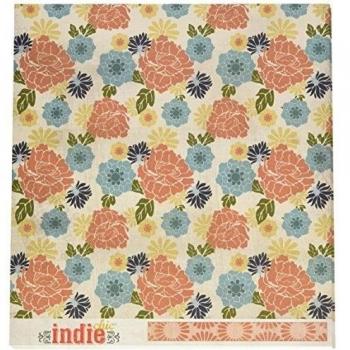 Indie Chic patrón de papel de medición de peonía
