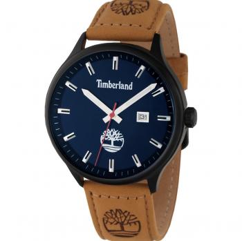Reloj Timberland Southford TDWGB2102202 para hombre con correa de cuero, caja de acero inoxidable, resistencia al agua hasta 50 metros, esfera analógica y diseño clásico
