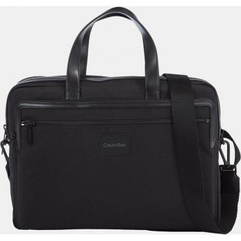 Calvin Klein Black Laptop Bag with Handle, One Size, Male