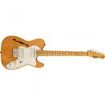Squier Classic Vibe '70s Telecaster Thinline Electric Guitar, Maple Neck, Natural Finish
