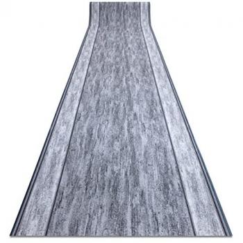Alfombra de Pasillo Antideslizante con Refuerzo de Goma Rama Gris 67x440 cm