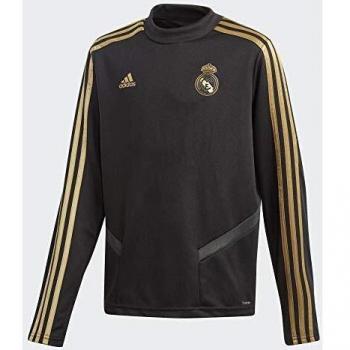 adidas Real Madrid Training Top Boys Sudadera, Niños, Negro
