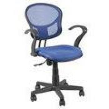 SILLA OFICINA AURORA AZUL CON BRAZOS