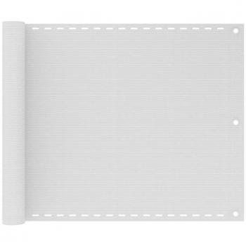 Toldo para balcón HDPE blanco 75x300 cm