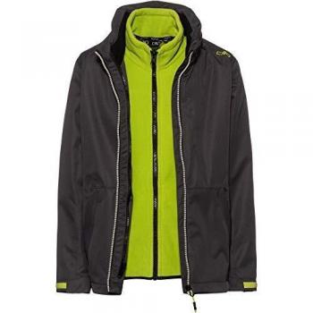 CMP Chaqueta 3 en 1 para niño con forro polar extraíble., Niños, Chaqueta, 39Z0424D, antracita, 116