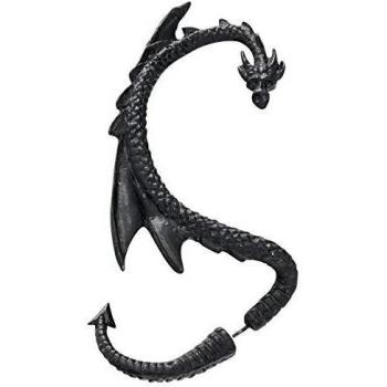 Alchemy Gothic The Dragon Lure Mujer Pendiente Standard, Peltre,
