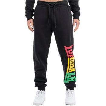 Pantalón de chándal Lonsdale Sounds Two, ajuste regular, color negro/arcoíris, para hombre