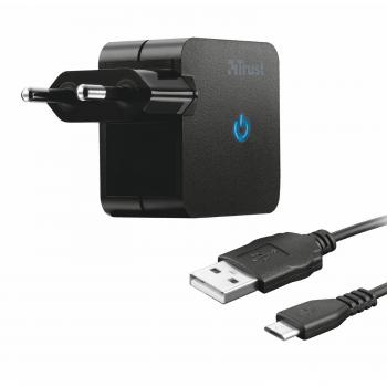 Trust Wall Charger - Cargador para Samsung Galaxy de 10W, negro