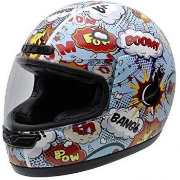NZI 050323G710 Activy Junior Boom Casco De Moto, Multicolor, Talla 54