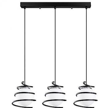 Lámpara de Techo LED Regulable en Altura - 3 Luces - Modelo 6 Cristal Record