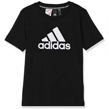 adidas Lifestyle MstHv Camiseta de Manga Corta, Niños, Negro