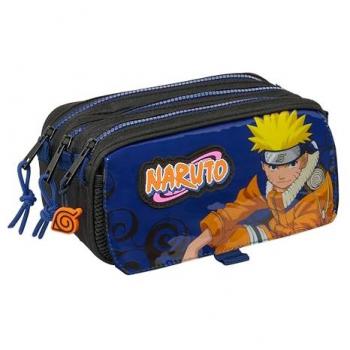 Estuche Escolar Safta Naruto Ninja Multicolor Triple Big 21,5x10x8 cm