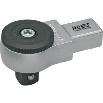 Cabeza de carraca reversible HAZET 6406 - Cuadrado insertable 14 x 18 mm, Cuadrado macizo 3/4 pulgadas (20 mm), longitud de 101 mm