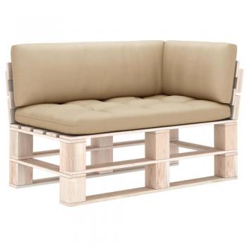 Cojines para sofá de palets 3 piezas beige