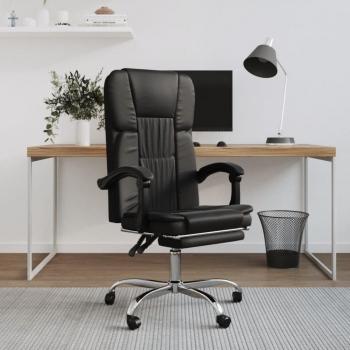 Silla de oficina Nusar reclinable con reposapiés