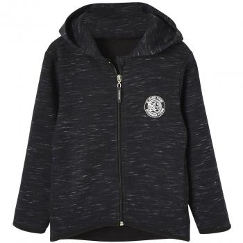 VERTBAUDET Sudadera de Deporte con Capucha, para niño Negro Oscuro Liso 2-3 Anos, 94CM