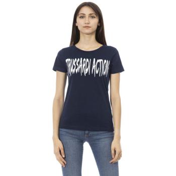 Trussardi Action Blue Cotton Tops & T-Shirt - XS