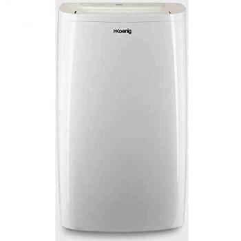 H.Koenig KOL7812 Climatizador + Mobile, Aire Frio, Energía Clase A, 5 Funciones, Enfría, Ventila, Deshumidifica, Silence+ y Calefacción, 3500 W, programable 24h, Pantalla LCD, blanco