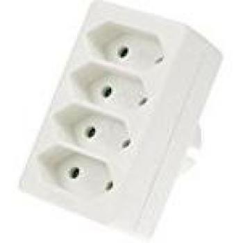 Regleta de 4 enchufes tipo euro